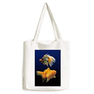 ocean fish science nature picture tote canvas bag shopping satchel casual handbag