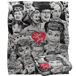 i love lucy faces officially licensed silky touch super soft throw blanket 50″ x 60″
