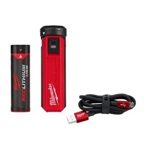 milwaukee usb rechargeable portable power source and charger kit 48-59-2013h