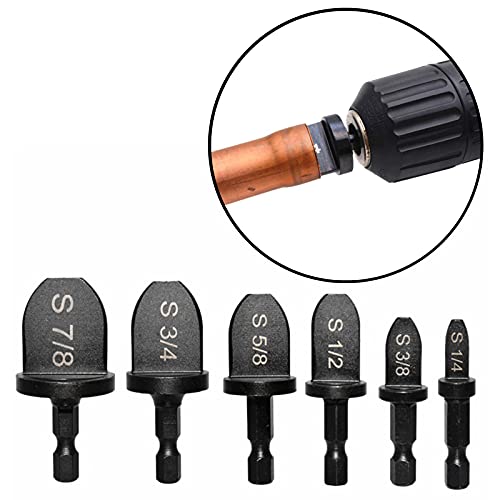 Yu&Yang HVAC Repairing Set Air Conditioner Copper Tube Expander Swaging Tool Manual Copper Pipe Swage Too Expander Drill Bit Soft Copper tubing Tool bit with 1/4''， 3/8''，1/2''， 5/8''，3/4''，7/8''Bits