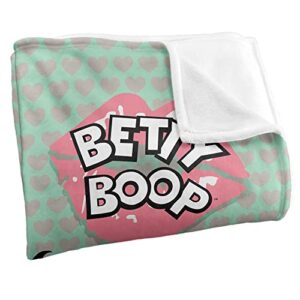 Betty Boop Goodnight Kiss Officially Licensed Silky Touch Super Soft Throw Blanket 50" x 60"