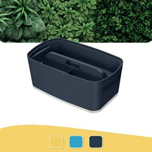 L:MyBox Small with Lid + Organise w. handle Cosy velvet grey Mailorder