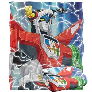 voltron lightning combine officially licensed silky touch super soft throw blanket 50″ x 60″