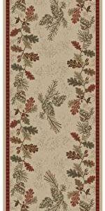 Mayberry Rugs Oak Mountain Area Rug, 2 ft 3 in x 7 ft 7 in, Beige