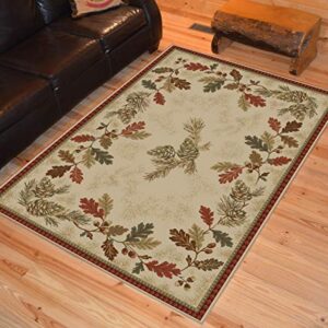 Mayberry Rugs Oak Mountain Area Rug, 2 ft 3 in x 7 ft 7 in, Beige