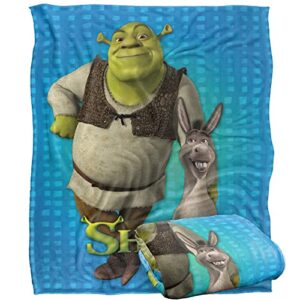 shrek pals officially licensed silky touch super soft throw blanket 50″ x 60″