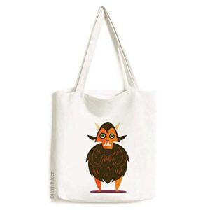 ghost fear halloween corpse tote canvas bag shopping satchel casual handbag