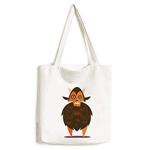 Ghost Fear Halloween Corpse Tote Canvas Bag Shopping Satchel Casual Handbag