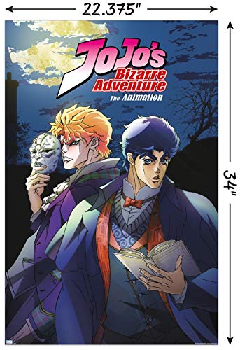 Trends International JoJo's Bizarre Adventure - Season 1 Key Art Wall Poster, 22.375" x 34", Unframed Version