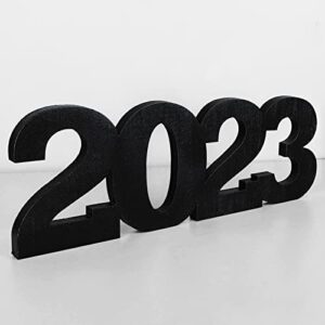 ivenf graduation decorations, large numbers 2023 table sign, free standing 2023 centerpieces for graduate photo props, graduation party supplies, new years holiday, grad decor, black