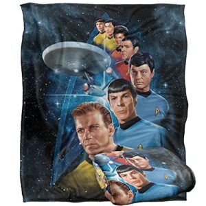 star trek among the stars officially licensed silky touch super soft throw blanket 50″ x 60″