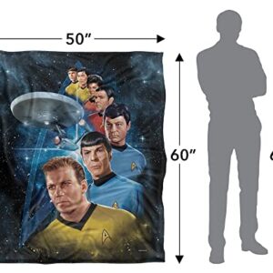 Star Trek Among The Stars Officially Licensed Silky Touch Super Soft Throw Blanket 50" x 60"