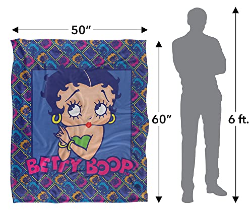 Betty Boop Pop Betty Officially Licensed Silky Touch Super Soft Throw Blanket 50" x 60"