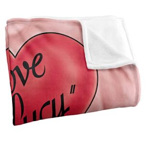 I Love Lucy 3D Logo Officially Licensed Silky Touch Super Soft Throw Blanket 50" x 60"