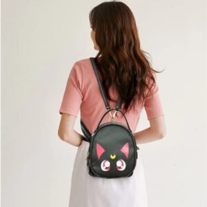 Kerr's Choice Girl Women Cute Black Kitty Bag Animie Moon Purse Luna Cat Bag Black Cat Backpack