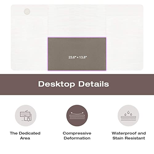 Homall Electric Height Adjustable Standing Desk 55 x 28 Inches Computer Desk Stand Up Home Office Workstation Desk T-Shaped Metal Bracket Desk with Wood Tabletop and Memory Settings （White）