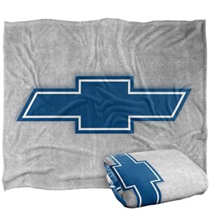 chevrolet simple vintage bowtie officially licensed silky touch super soft throw blanket 50″ x 60″