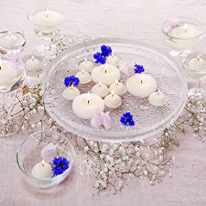 BOLSIUS Unscented Floating Candles - Pure Rich Creamy 3" Ivory, Set Of 12 - European Quality - Imbue Breathtaking Ambiance for Romantic Wedding Centerpieces, Decorations, Events, Pool, Holiday Parties