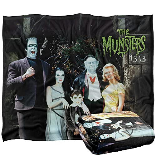 The Munsters Family Officially Licensed Silky Touch Super Soft Throw Blanket 50" x 60"