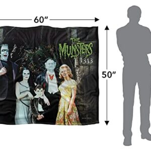 The Munsters Family Officially Licensed Silky Touch Super Soft Throw Blanket 50" x 60"