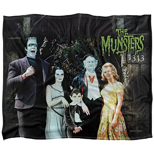 The Munsters Family Officially Licensed Silky Touch Super Soft Throw Blanket 50" x 60"