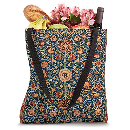 Retro Vintage Bohemian Carpet Floral Boho Ornament Pattern Tote Bag