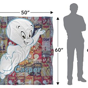 Casper The Friendly Ghost Casper and Covers Officially Licensed Silky Touch Super Soft Throw Blanket 50" x 60"