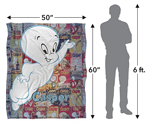 Casper The Friendly Ghost Casper and Covers Officially Licensed Silky Touch Super Soft Throw Blanket 50" x 60"