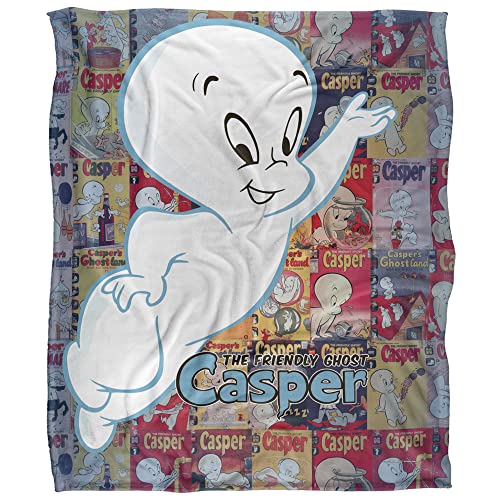 Casper The Friendly Ghost Casper and Covers Officially Licensed Silky Touch Super Soft Throw Blanket 50" x 60"