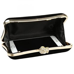 Women Velour Evening Clutch Bags Elegant Handbags Formal Party Clutches Purses for Wedding/Prom/Cocktail