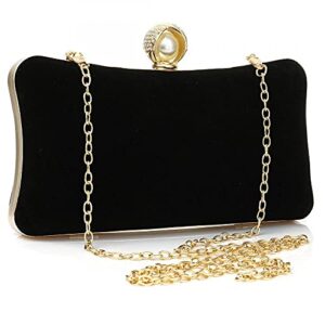 Women Velour Evening Clutch Bags Elegant Handbags Formal Party Clutches Purses for Wedding/Prom/Cocktail
