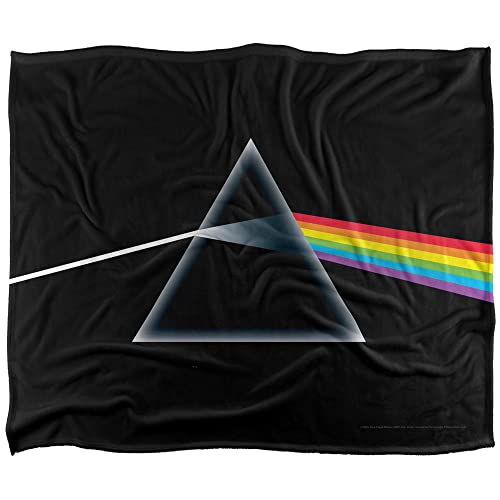 Pink Floyd Dark Side of The Moon Officially Licensed Silky Touch Super Soft Throw Blanket 50" x 60"