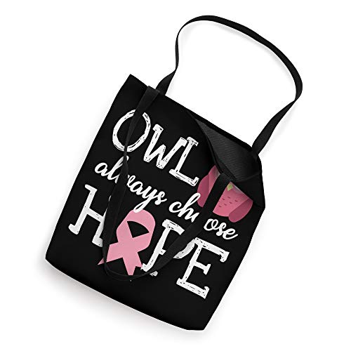 Owl Hope Breast Cancer Inspirational Awareness Gifts Tote Bag