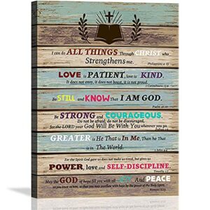 inspirational wall art scripture bible verse wall art christian canvas art for office bathroom bedroom wall decor rustic farmhouse wall decor religious gifts be still and know that i am god