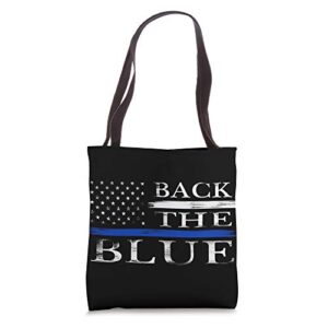 Back The Blue - Thin Blue Line Tote Bag