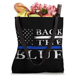 Back The Blue - Thin Blue Line Tote Bag