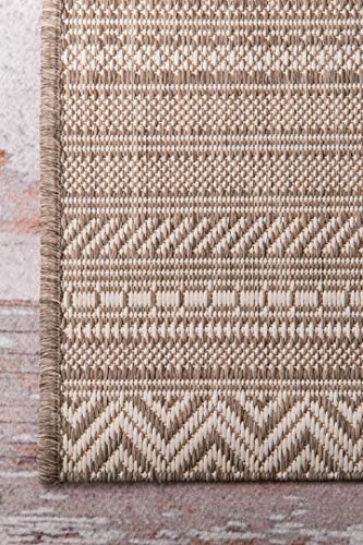 nuLOOM Erlinda Tribal Indoor/Outdoor Area Rug, 3' x 5', Beige