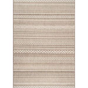 nuLOOM Erlinda Tribal Indoor/Outdoor Area Rug, 3' x 5', Beige