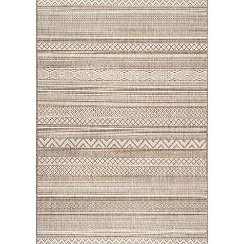 nuLOOM Erlinda Tribal Indoor/Outdoor Area Rug, 3' x 5', Beige