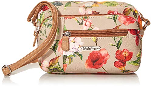 MultiSac womens Multisac Mini Dynamic Crossbody Bag Cross Body, Butterfly Floral, One Size US