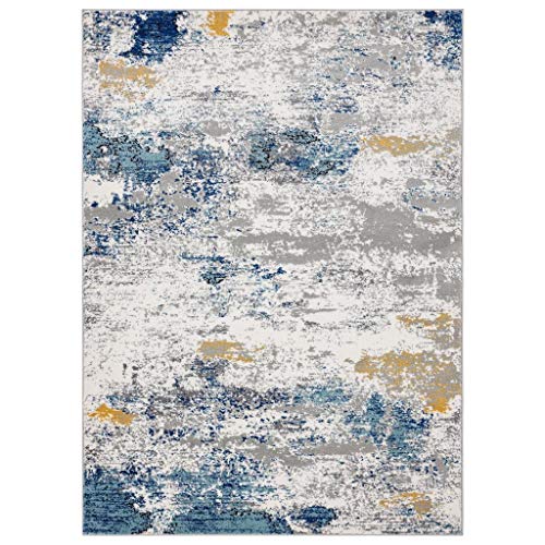 LUXE WEAVERS Victoria Multi 5x7 Abstract Area Rug, Modern Watercolor, Stain Resistant Indoor Rugs