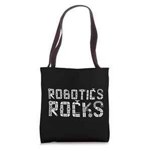i love robots | droid builder | robotics rocks tote bag