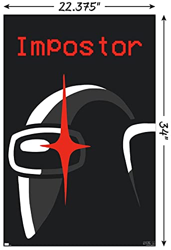 Trends International Among Us-Impostor Wall Poster, 22.375" x 34", Poster & Mount Bundle