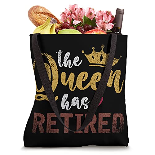 Funny Old Women The Queen Has Retired Grandma Retirement Tote Bag