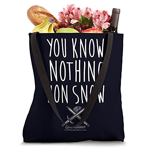 Game of Thrones You Know Nothing Tote Bag