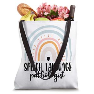 Speech Language Pathologist Speech Therapy SLP Gift Boho Tote Bag