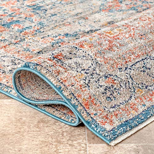 nuLOOM Chanda Persian Vintage Area Rug, 4' x 6', Blue