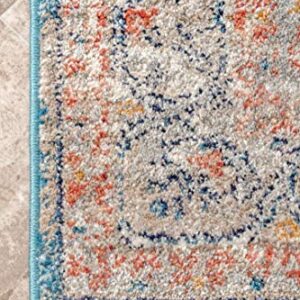 nuLOOM Chanda Persian Vintage Area Rug, 4' x 6', Blue