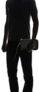 TUMI Black Chrome Triple Zip Clutch