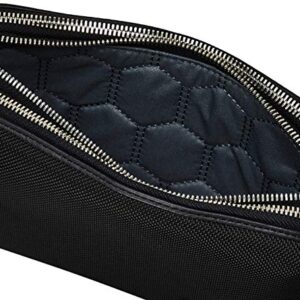 TUMI Black Chrome Triple Zip Clutch